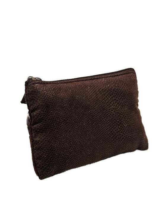 Laura Mercier Metallic Brown Pouch Makeup Cosmetic Bag - Picture 6 of 12